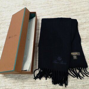 Loro Piana Scarf - 100% Cashmere - Navy